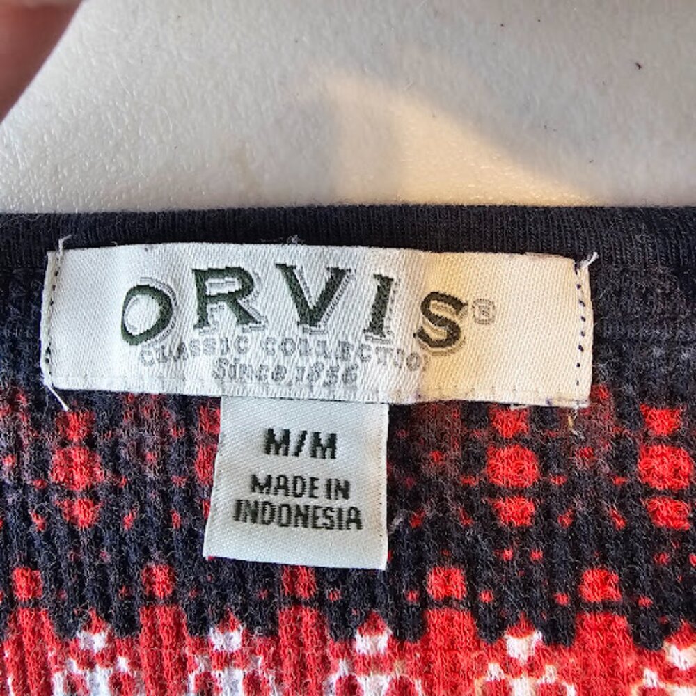 Orvis Woman's (M) Long Sleeve Thermal Top Waffle Base Layer Long Fitted Sleeve - Picture 6 of 9